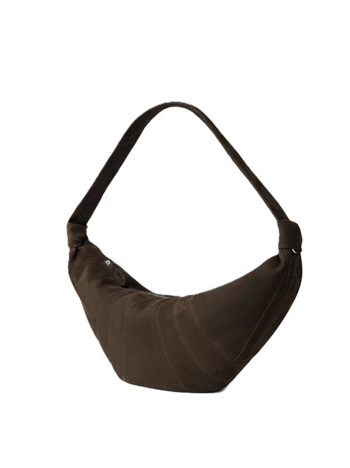 LARGE CROISSANT BAG IN ALPACA NUBUCK Lemaire | BG0236LL0189BR007 EBONY BROWN